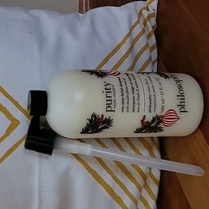 Philosophy 32 Oz. Purity Facial Cleanser Christmas Edition Pump Dispenser